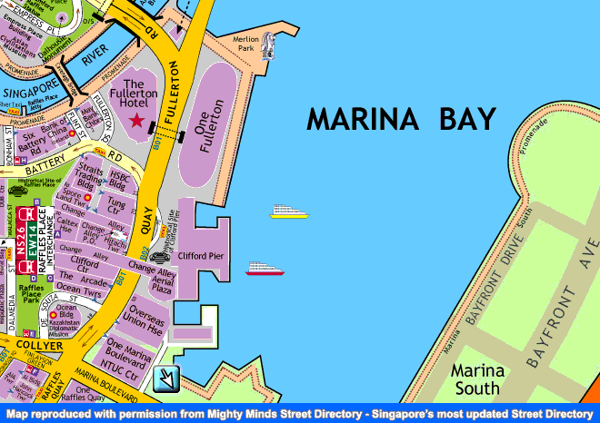Marina Bay Singapore Map